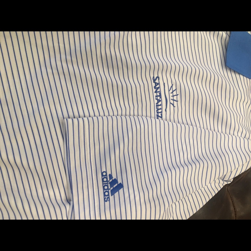 Men’s Adidas Golf Polo NEW Logo of Santaluz Club.